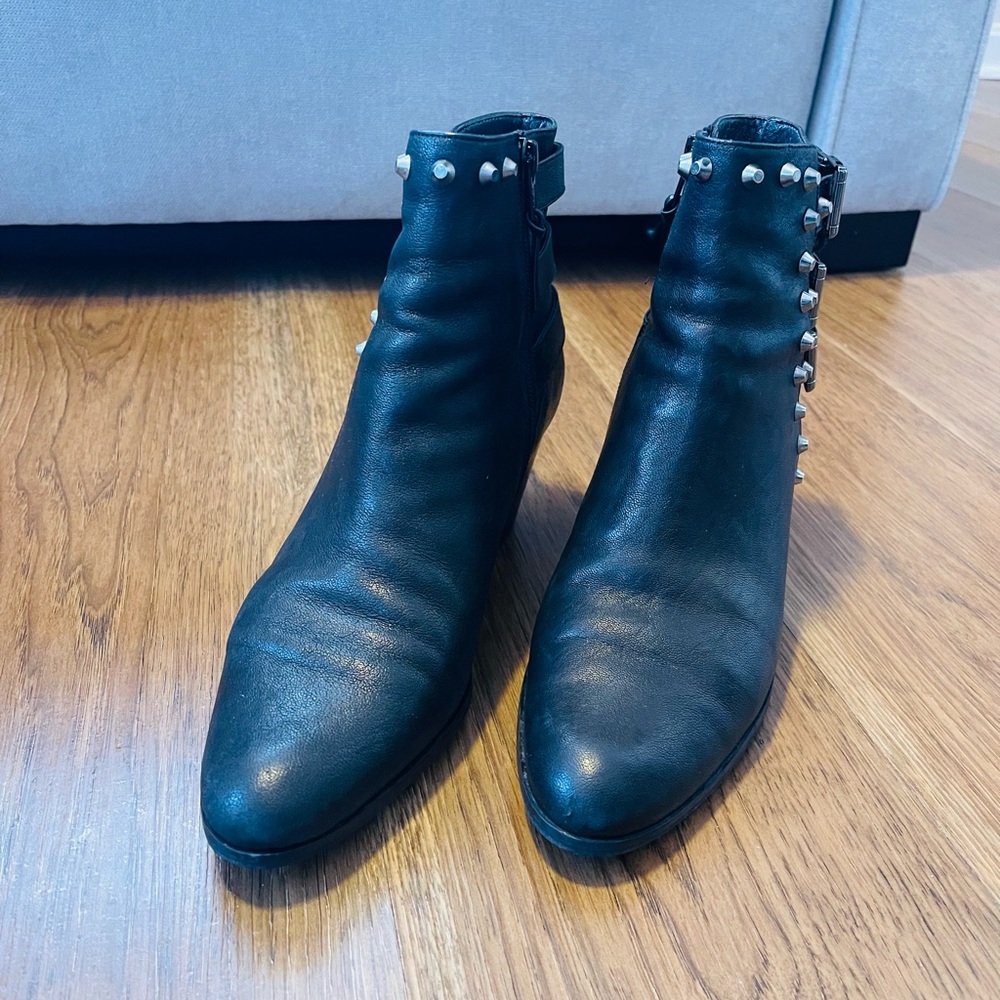 Stuart Weitzman Black Leather Boots
